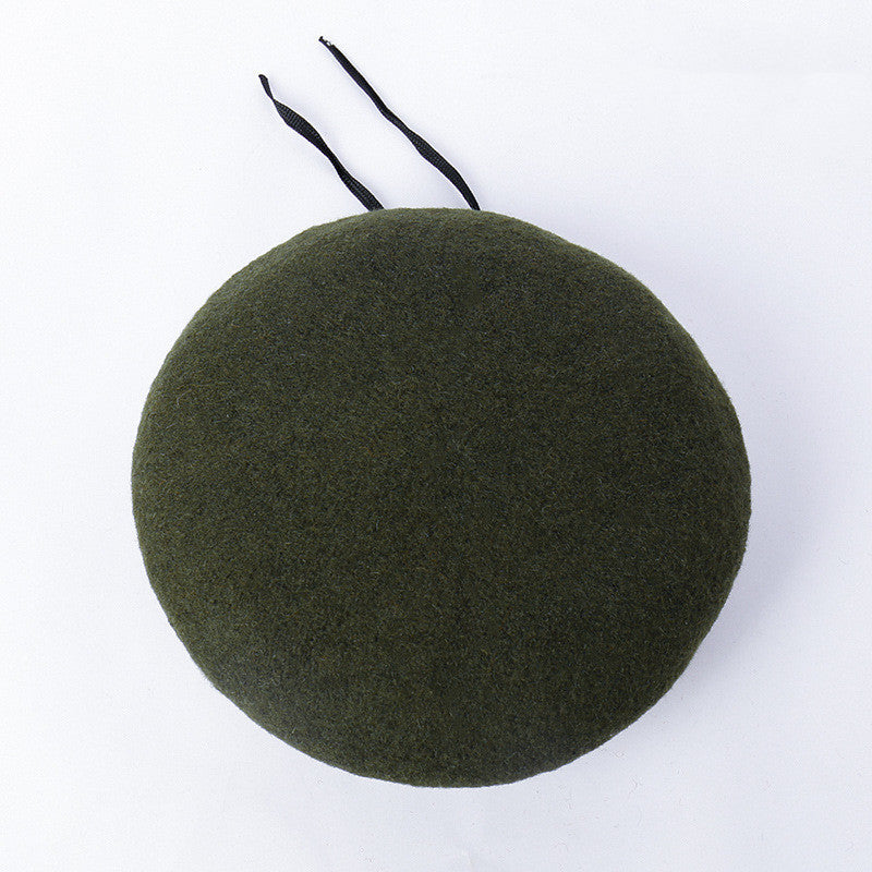 Classic wool beret painter hat, view 3 - MRSLM