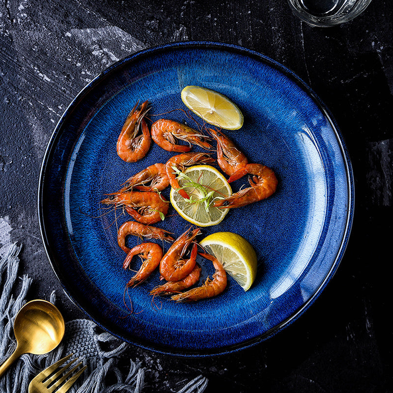 ceramic deep dinner plate, view 4 - MRSLM