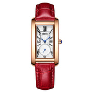 Women's rectangle quartz watch, view 3 - MRSLM