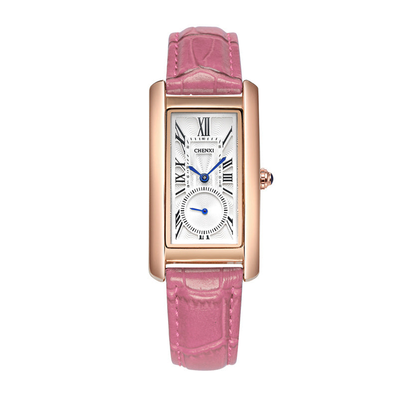 Women's rectangle quartz watch, view 5 - MRSLM
