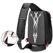 men's waterproof shoulder messenger bag, view 5 - MRSLM