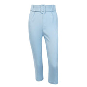 slim-fit high-waist lace-up casual pants, view 2 - MRSLM