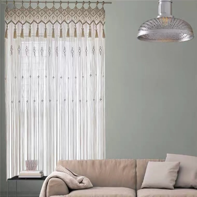 Bohemian Hand-Woven Tapestry Curtain Partition Bohemian Wedding Background Hanging Curtain Decoration