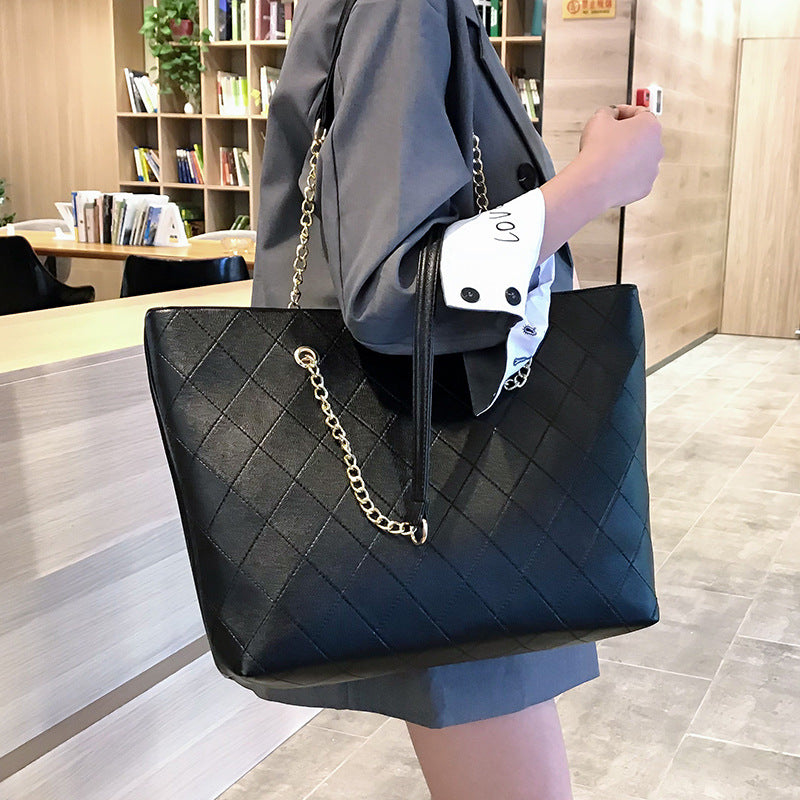women's PU tote shoulder handbag - MRSLM