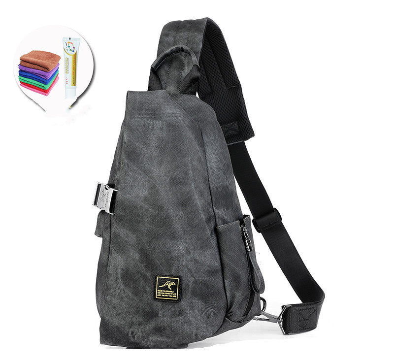 men's pu crossbody chest bag - MRSLM