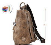 men's pu crossbody chest bag, view 3 - MRSLM
