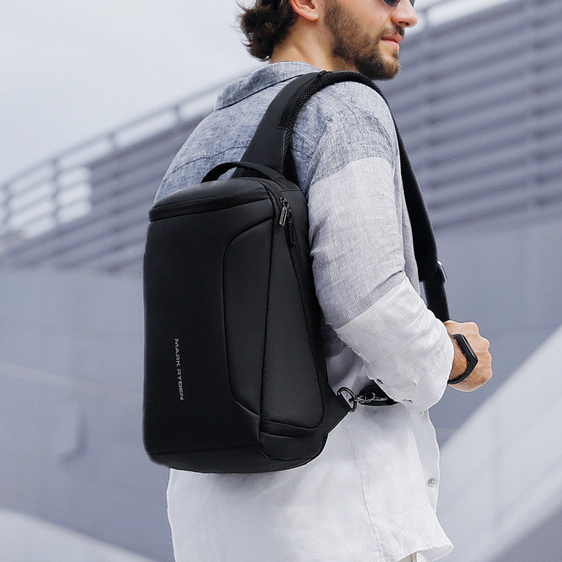 oxford cloth men's chest bag, view 4 - MRSLM