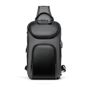 Men's chest bag with USB port, view 4 - MRSLM