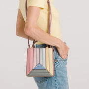 colorful square bucket bag, view 4 - MRSLM