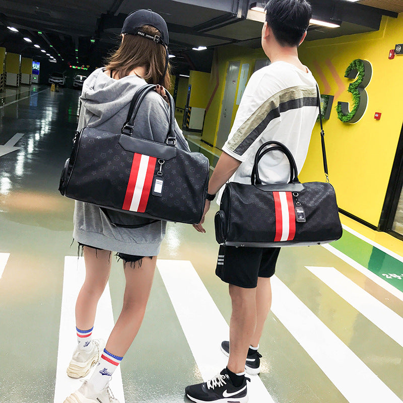 portable pu messenger travel bag, view 5 - MRSLM