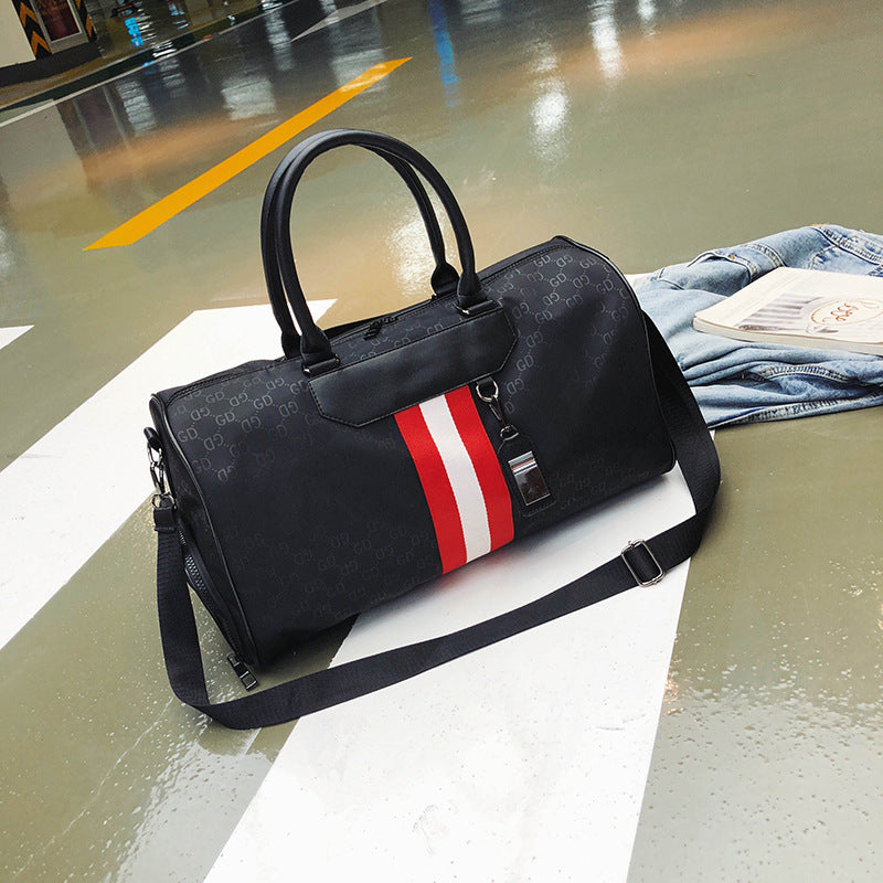 portable pu messenger travel bag, view 6 - MRSLM