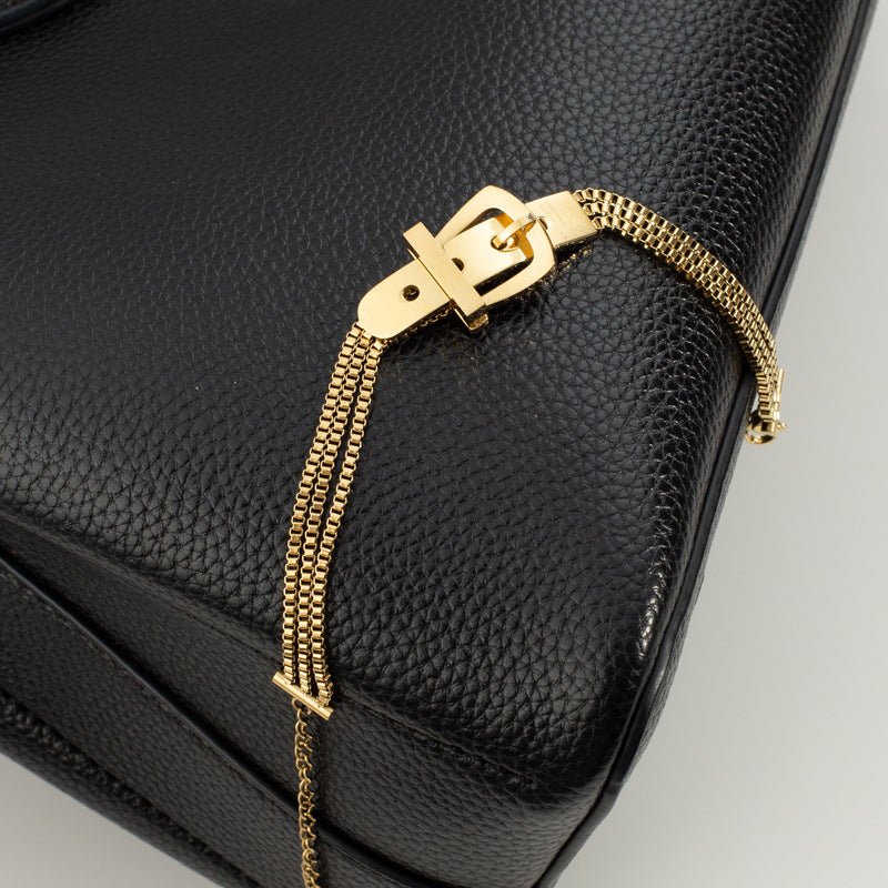 European And American Fashion Belt Buckle Three-Layer Chain Bracelet Women