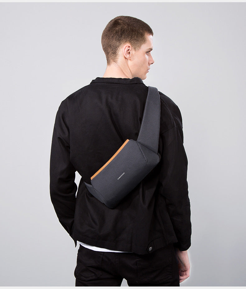 Men's water repellent chest bag, view 5 - MRSLM