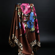 Leopard print square scarf, view 11 - MRSLM