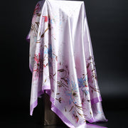 Leopard print square scarf, view 8 - MRSLM