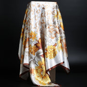 Leopard print square scarf, view 2 - MRSLM