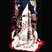 Leopard print square scarf, view 22 - MRSLM