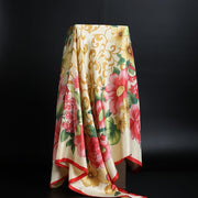 Leopard print square scarf, view 7 - MRSLM