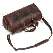 crazy horse leather duffel bag, view 4 - MRSLM