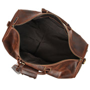 crazy horse leather duffel bag, view 5 - MRSLM