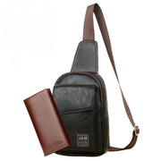 men's retro PU shoulder messenger bag - MRSLM