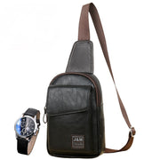 men's retro PU shoulder messenger bag, view 3 - MRSLM