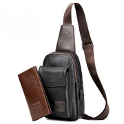 men's retro PU shoulder messenger bag, view 7 - MRSLM