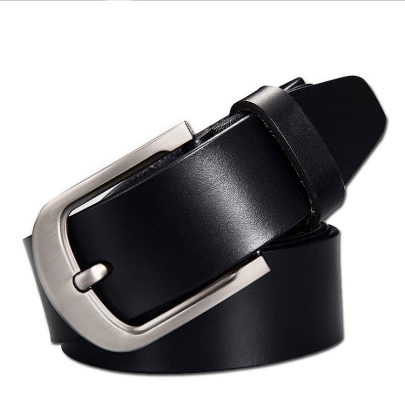 men's vintage cowhide jean belt, view 4 - MRSLM
