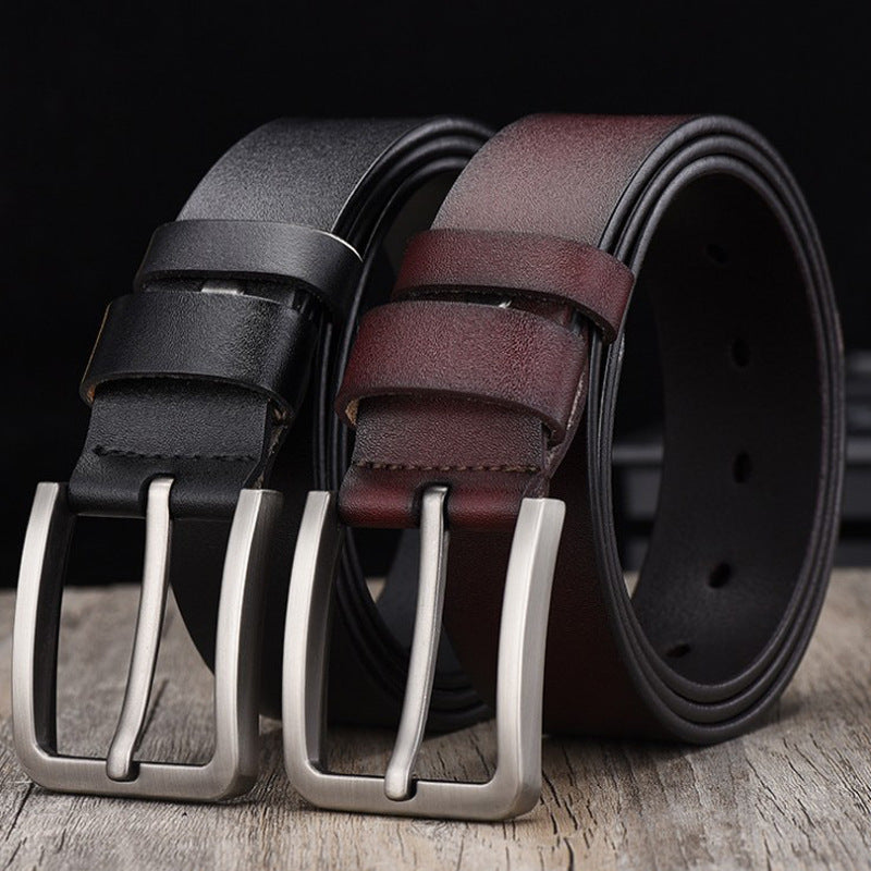 men's vintage cowhide jean belt - MRSLM