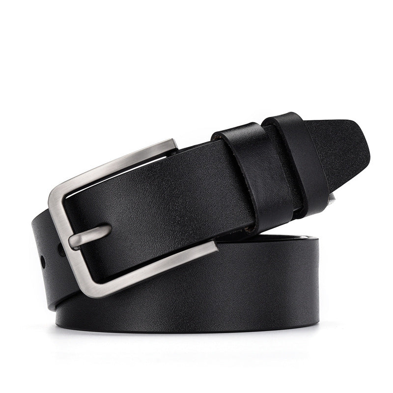 men's vintage cowhide jean belt, view 7 - MRSLM