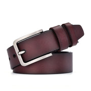 men's vintage cowhide jean belt, view 2 - MRSLM