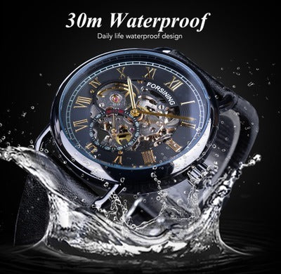 Men's hollow mechanical watch, view 5 - MRSLM
