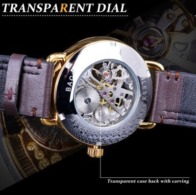 Men's hollow mechanical watch, view 4 - MRSLM