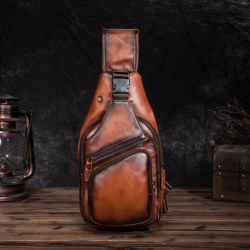 cowhide chest bag, view 6 - MRSLM