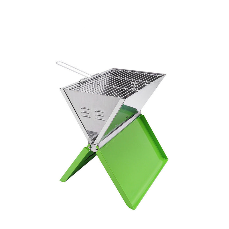 Folding outdoor barbecue grill, view 2 - MRSLM