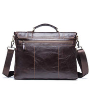 men's leather business briefcase, view 2 - MRSLM