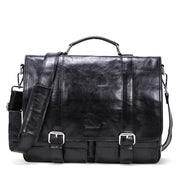 men's leather business briefcase, view 3 - MRSLM
