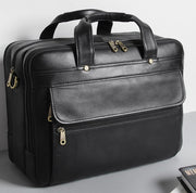 men's cowhide leather business bag - MRSLM