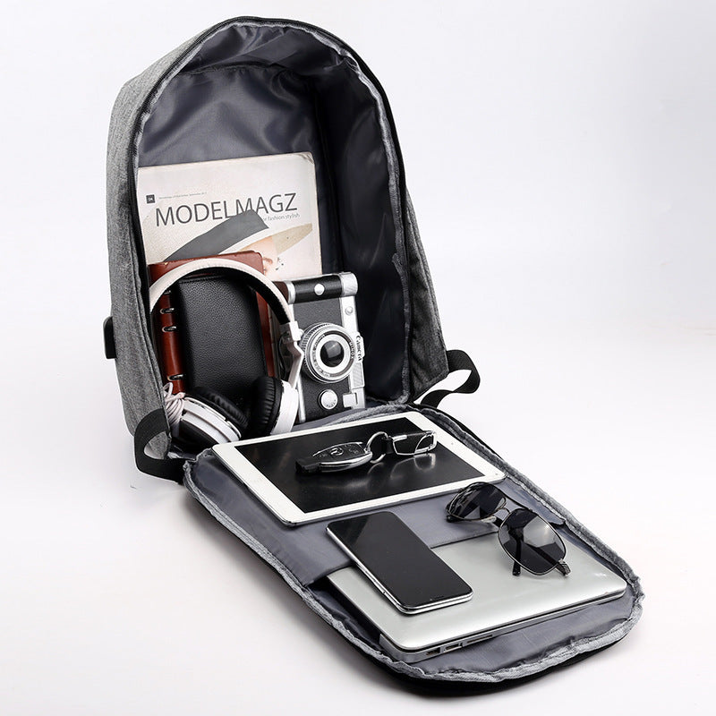 anti-theft usb backpack, view 7 - MRSLM