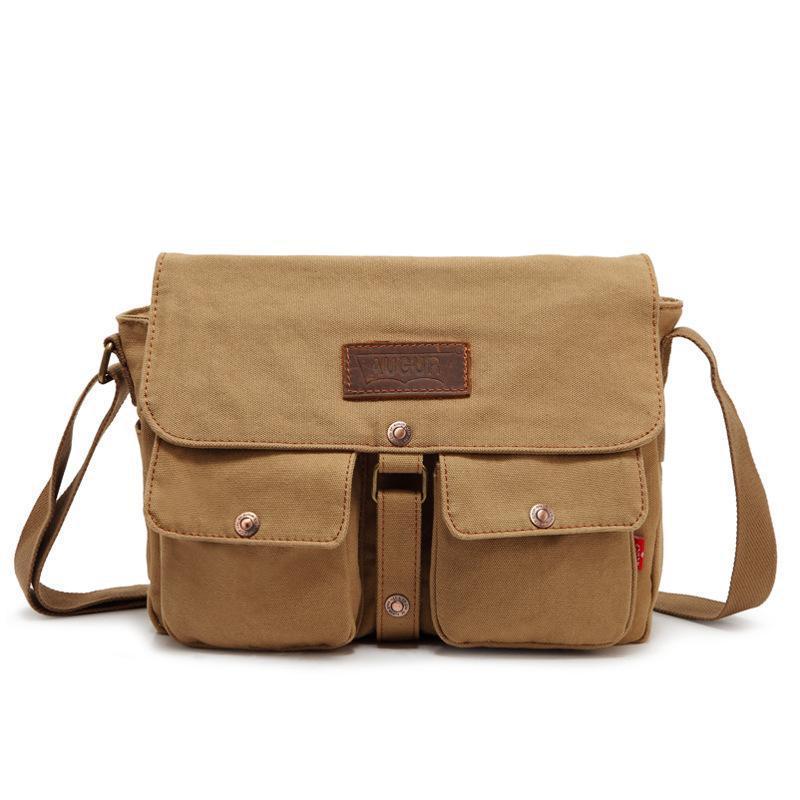 canvas shoulder messenger bag - MRSLM