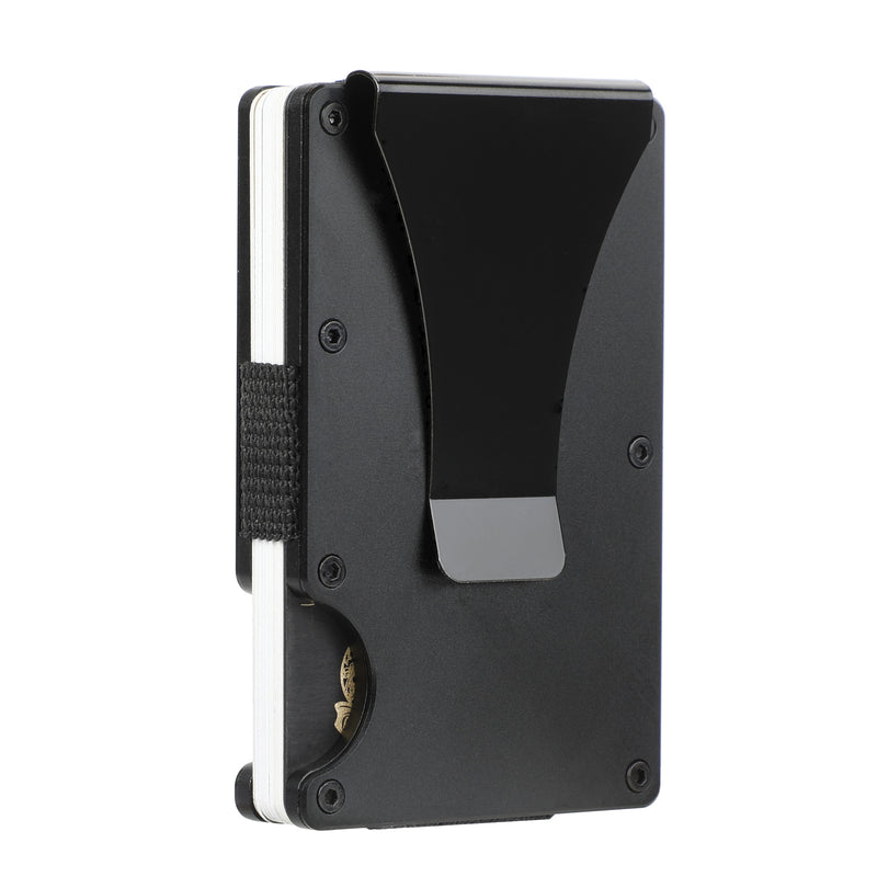 RFID blocking money clip wallet, view 3 - MRSLM