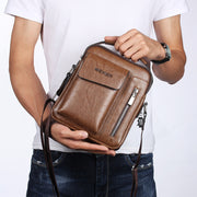 men's PU messenger bag, view 5 - MRSLM