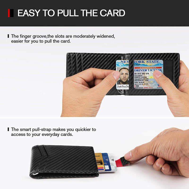 men's leather card holder, view 2 - MRSLM