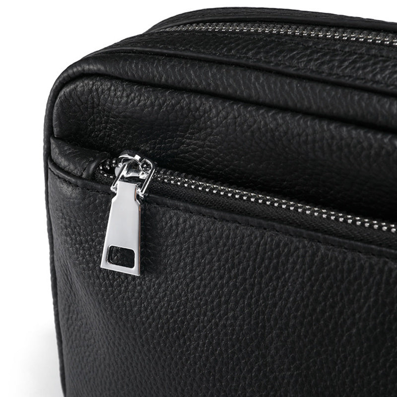 men's leather crossbody bag, view 2 - MRSLM