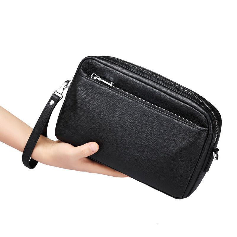 men's leather crossbody bag, view 5 - MRSLM