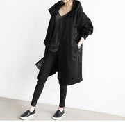 women's hooded windbreaker jacket with button pockets, view 11 - MRSLM