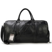 large leather business travel bag, view 3 - MRSLM