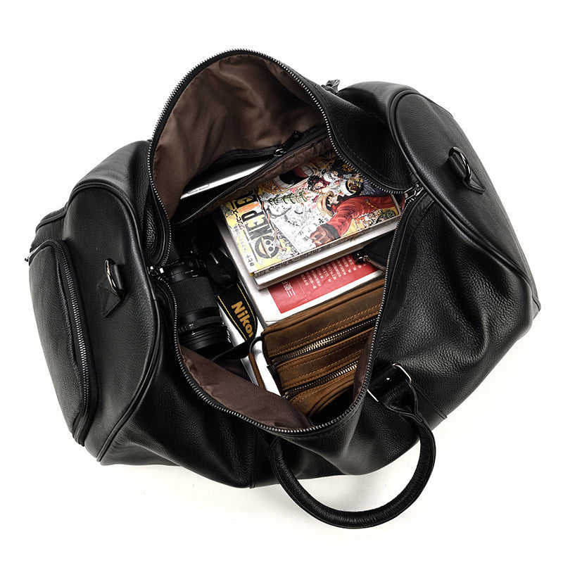 large leather business travel bag, view 8 - MRSLM