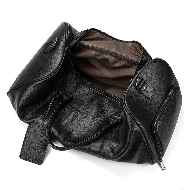 large leather business travel bag, view 7 - MRSLM