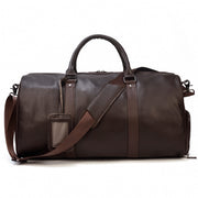 large leather business travel bag, view 4 - MRSLM